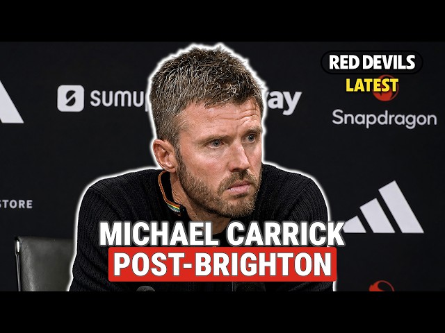 Michael Carrick on pressure, cup exit and JJ Gabriel | Manchester United 2-3 Brighton