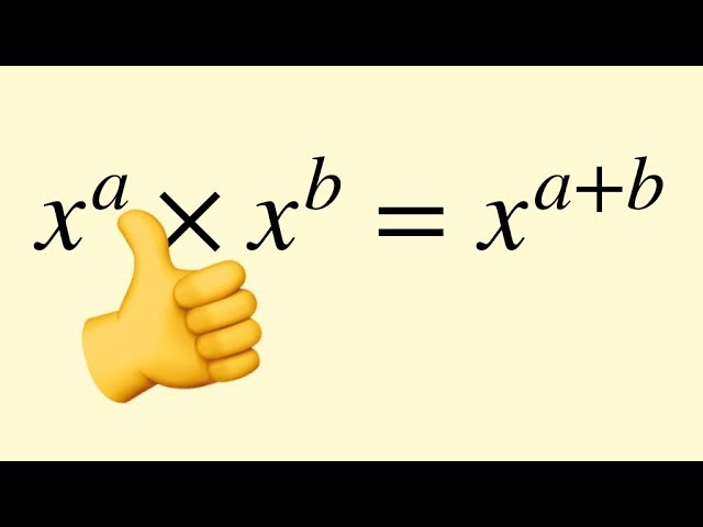 The three index laws you need to know