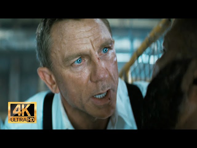 LOGAN KILLS JAMES BOND FRIEND FELIX NO TIME TO DIE | 4K MOVIE CLIPS