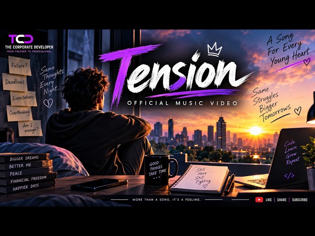 TENSION | Official Music Video | A Song for Every Young Heart | The Corporate Developer #music #song