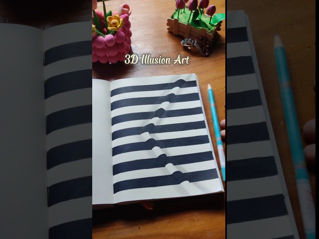 ​Real or Illusion? 🤔✨#shorts #3d #art #drawing