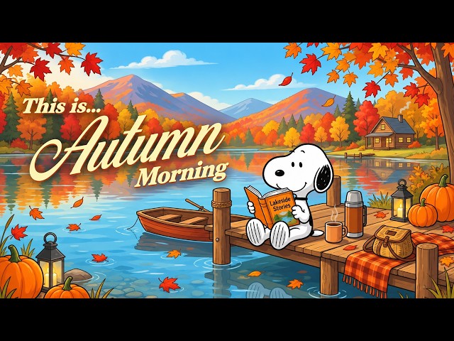 Cozy Autumn Jazz from the First Track 🍞🧡 Snoopy Jazz BGM | Study, Relax | Autumn Jazz