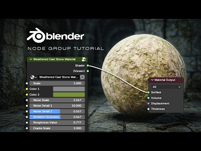 Turn Any Material Into a Custom Node Groups in Blender | Easy Tutorial