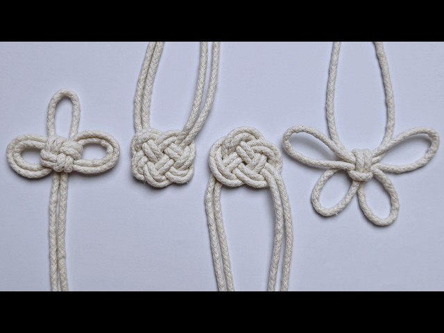 4 Macrame Decorative Knots | Macrame Tutorial