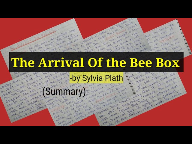 The Arrival of the Bee Box by Sylvia Plath | Poem Summary | explained in Urdu/Hindi