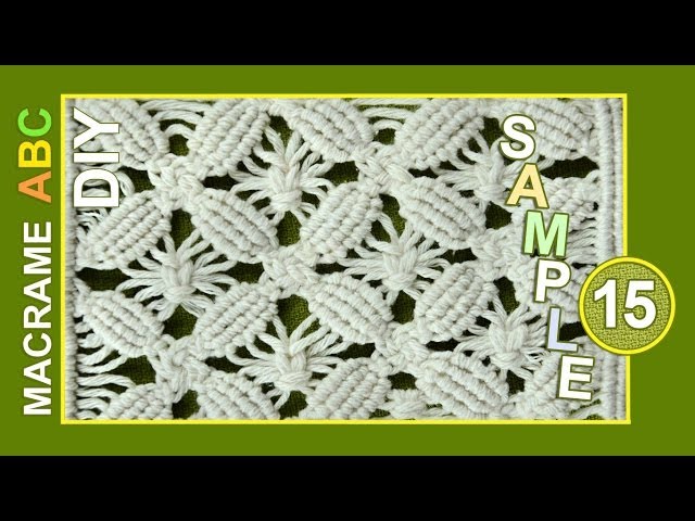 Macrame ABC - pattern sample #15