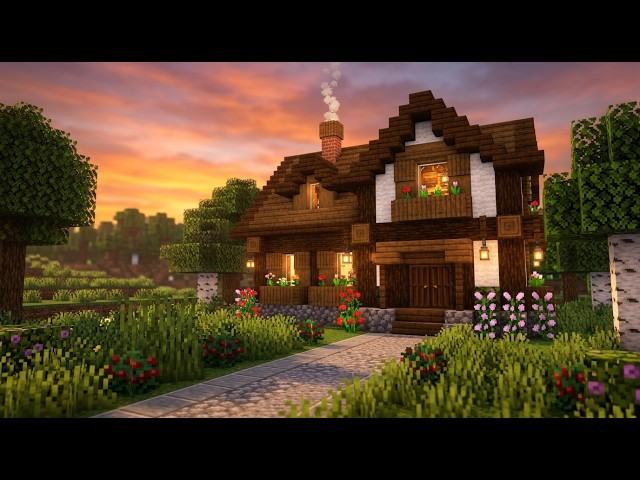 The Most Relaxing Minecraft House Build You'll Ever See