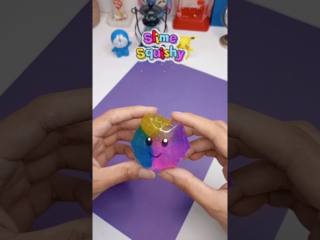 Rainbow Squishy 😱 #shorts #craft #satisfying #trending #youtubeshorts #trendingshorts #viral #funny