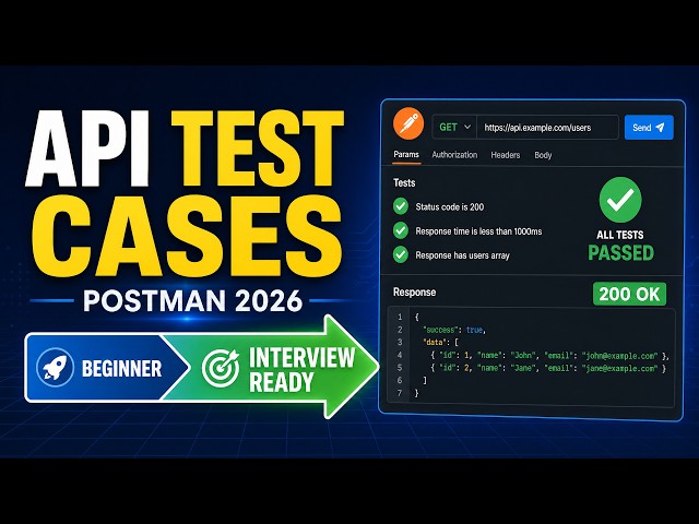 Write API Test Cases in Postman: Beginner to Interview-Ready (2026)