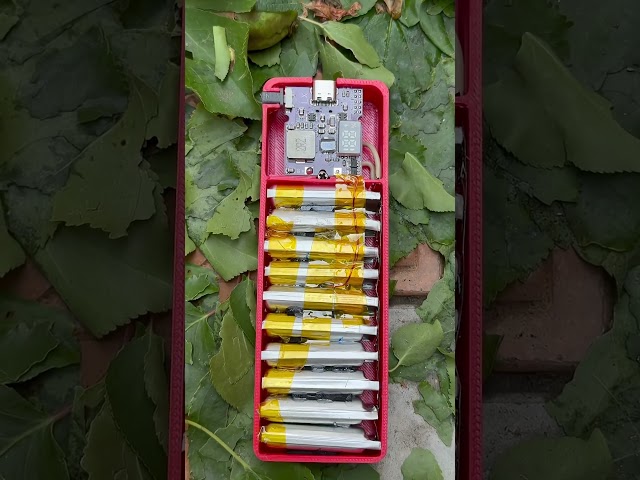 Power Bank Built from Disposable Vape Batteries #diy #electronic #akakasyan #liion #powerbank
