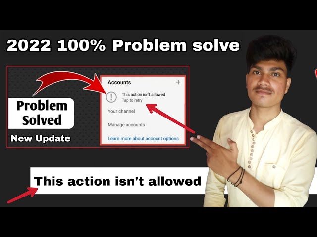 this action isn't allowed youtube | this action isn't allowed youtube 2021| 100% problem solve 2022
