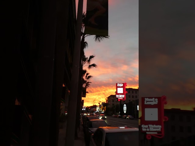 Fire Sky Sunset Clouds Sunset Blvd Los Angeles California September 26, 2026