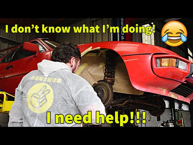 Custom restored radiator and underseal in the classic Porsche 924!