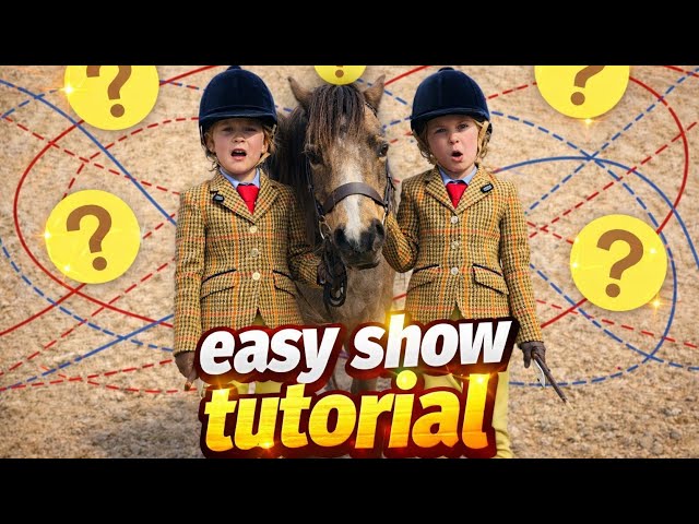 Easy Horse Show Tutorial for Beginners (First Ridden Made Simple!) 🐎🏆