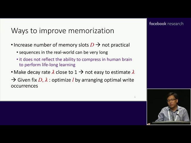 Truyen Tran - Learning to Remember More with Less Memorization (ICLR 2019 talk)