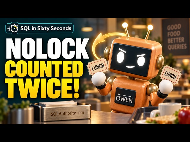 NOLOCK Can Count the Same Row Twice | SQL in Sixty Seconds 213