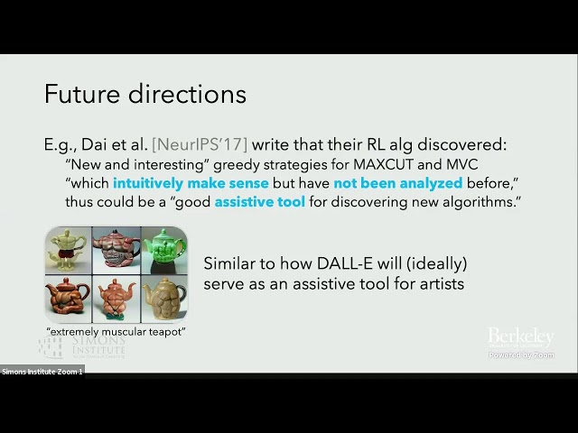 Machine Learning For Algorithm Design