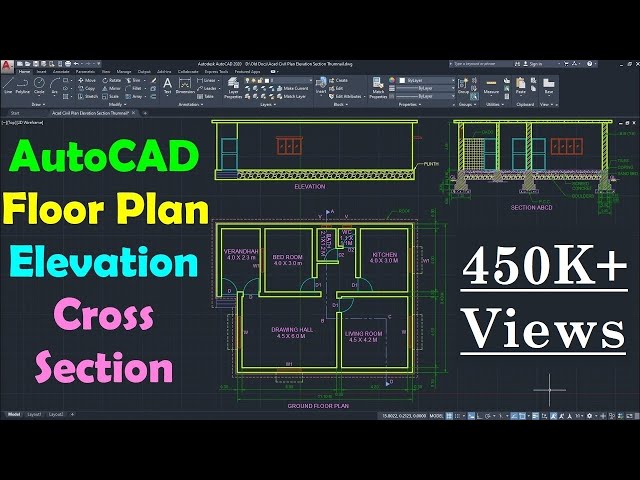 AutoCAD Floor Plan Tutorial for Beginners - 1