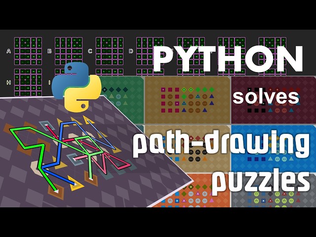 Solving  path-drawing puzzles with Python  (LYNE)