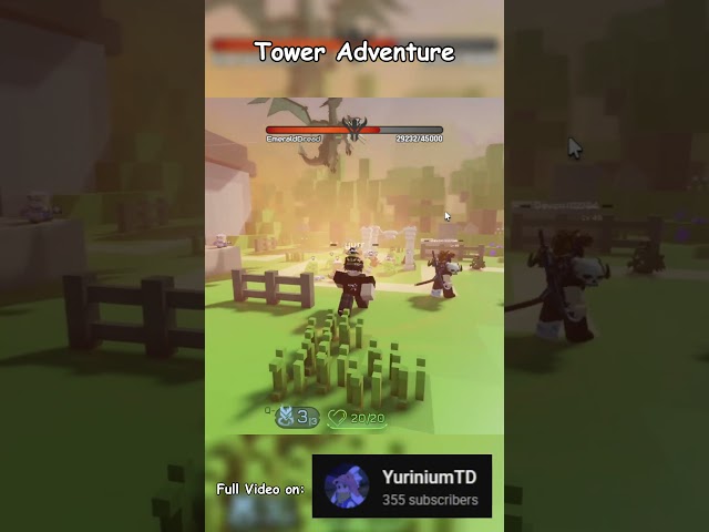 This dragon boss is so cool! | Tower Adventures  #roblox #towerdefense #tds