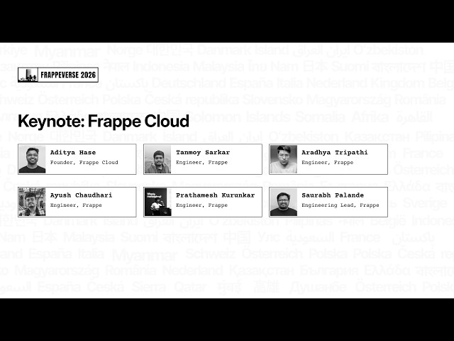 Frappe Cloud Keynote: Infrastructure and v2 | Frappeverse Mumbai 2026