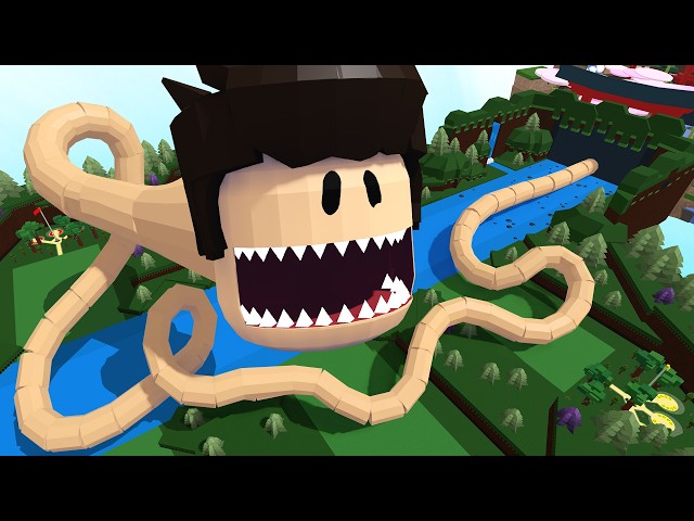 I Became a WORLD EATING WORM In Build a Boat