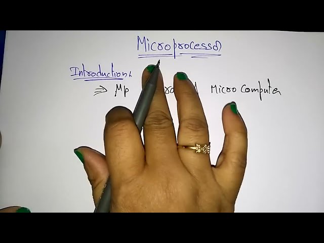 Microprocessor | Introduction | MPC | Lec-01 | Bhanu Priya