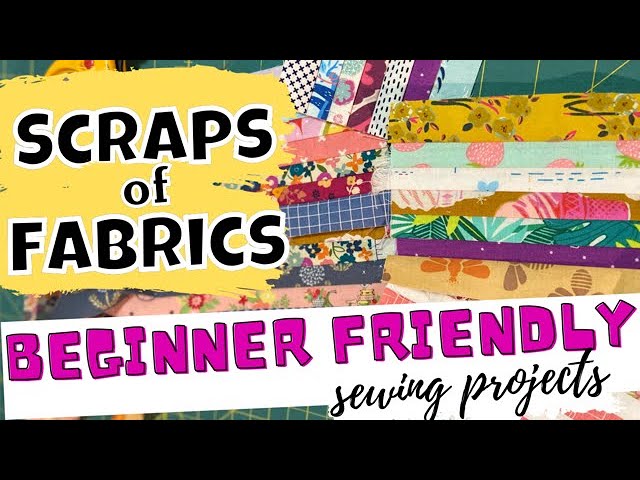 SEWING WITH YOUR LEFTOVER FABRIC, HOW TO SEW TINY STRIPS OF FABRIC, SCRAPPY FABRIC PIN CUSHION #SEW