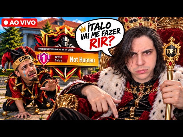 🔴 ÚLTIMO DIA! DEFENDENDO O TOP 1 DA NOT HUMAN - MEGA FREE FIRE AO VIVO ❤️