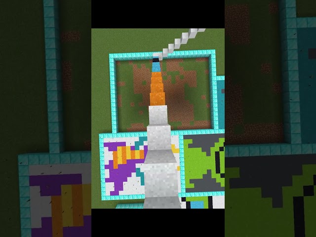I make pixel art (Bird) #short #minecraft #gaming