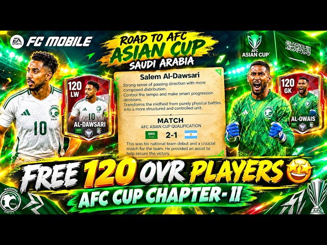 FREE 120 OVR SAUDI ARABIA PLAYERS 🎁 AFC CUP EVENT FCMOBILE 😍 H2H MORATTU PUSH TO 80 STARS 🤩
