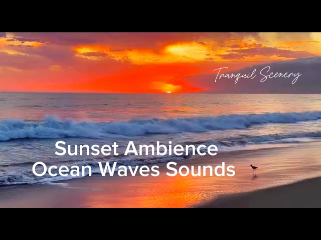 Cloudy Sunset Ambience, Truly Relaxing Sounds of Waves - Ocean White Noise Relaxation, Deep Sleeping