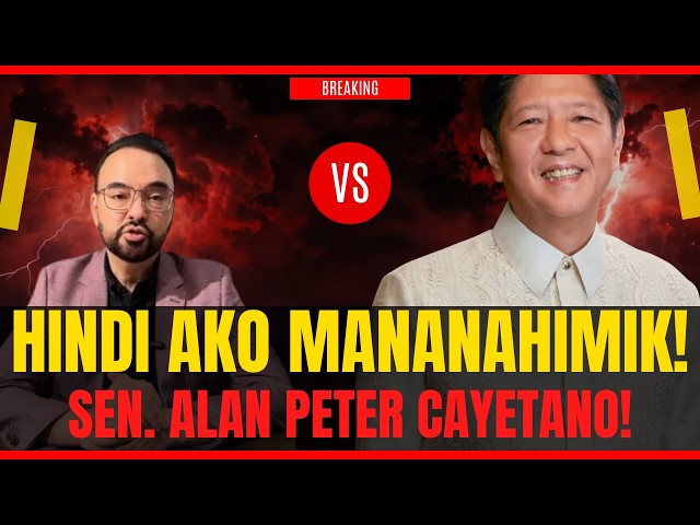 BISTADO! ALAN CAYETANO MAY PANAWAGAN SA ANTI-MARCOS! PALPAK NA KABUHAYAN ISINUPALPAL SA SENADO!