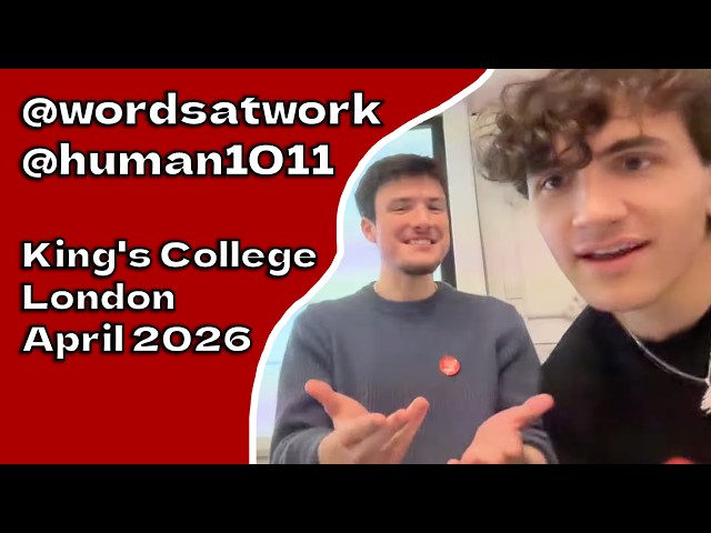 Live at KCL with @human1011!