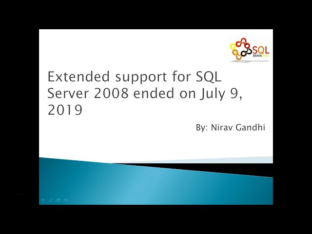 End of Support! - SQL Server 2008 & 2008 R2