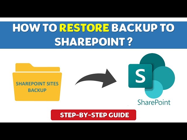 How to Restore Backup to SharePoint | Step-by-Step Guide 2026