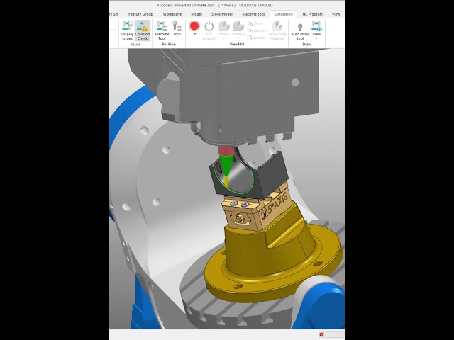 PowerMill 5 Axis Raster Finishing #5axismachining #powermill #cnc #cnctraining #cncprogramming