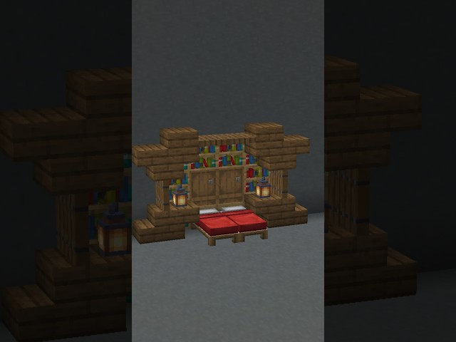 Double Reader's Bed in Minecraft 🛏️#minecraft #minecraftshorts #minecraftbuilding #mcpe #shorts #fyp
