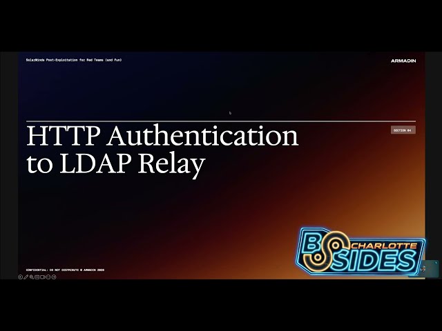 BSides Charlotte 2026: SolarWinds Post-Exploitation for Red Teams (and Fun) - James Donlon