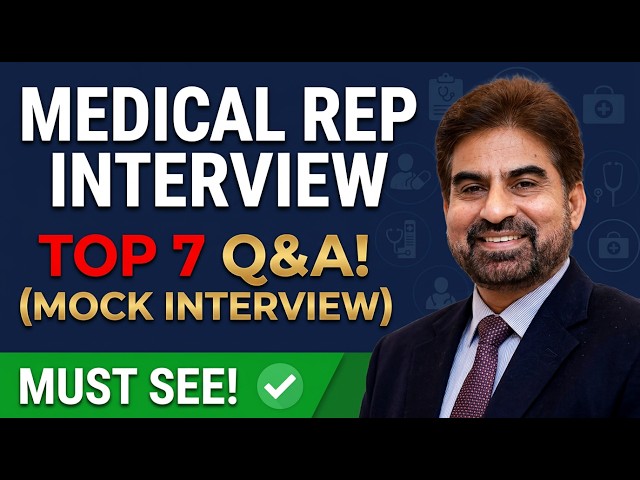 Medical Representative Interview  (Top 7 Qu.-Ans) | Mock Interview #MR interviews  #interview