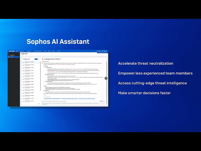 Feature Focus: The Sophos AI Assistant