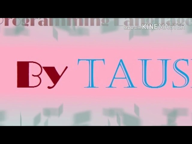 Introduction about Programming language By Tausif || Brothers Programmer