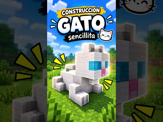 Construccion sencillita de un gato 🐱  #minecraft #building #cat #funny #foryou #shorts #shortvideo