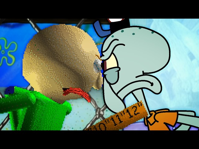 Baldi's Basics VS. Squidward Tentacles - Rap Battle! | Cidisswo