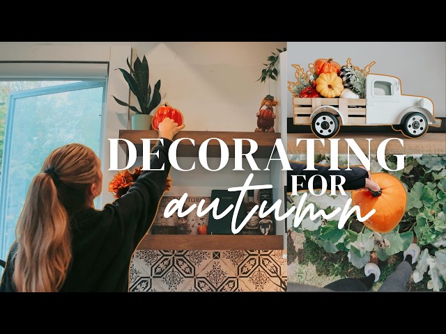 making the house feel like fall 🍁 autumn decorating & cozy house reset