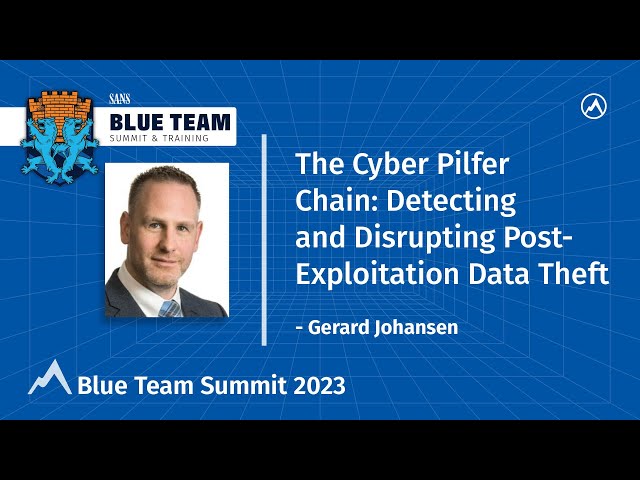 The Cyber Pilfer Chain: detecting and disrupting post-exploitation data theft