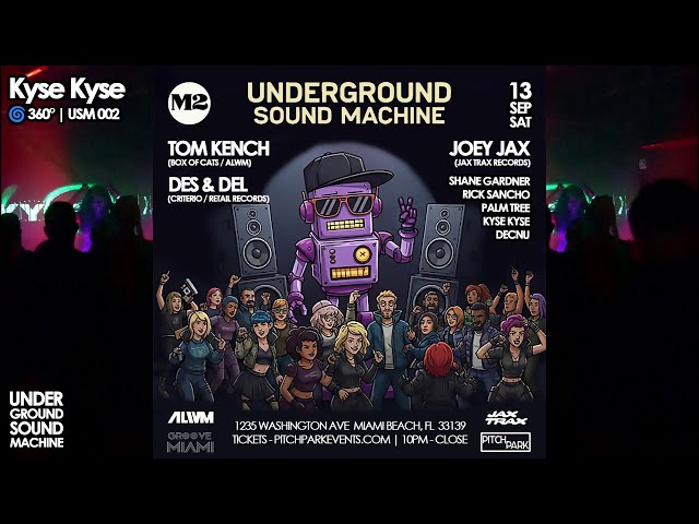 🎥 DR.KYSE – 360° DJ Set | Underground Sound Machine 002 | M2 Miami [9.13.25]