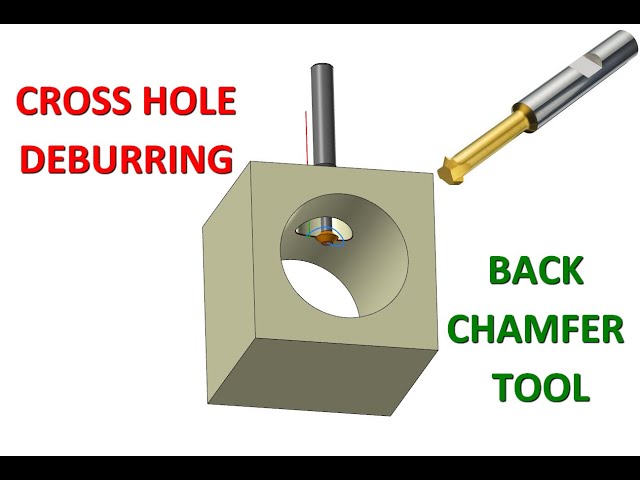 Mastercam Tip: Cross hole deburring with a back chamfer tool