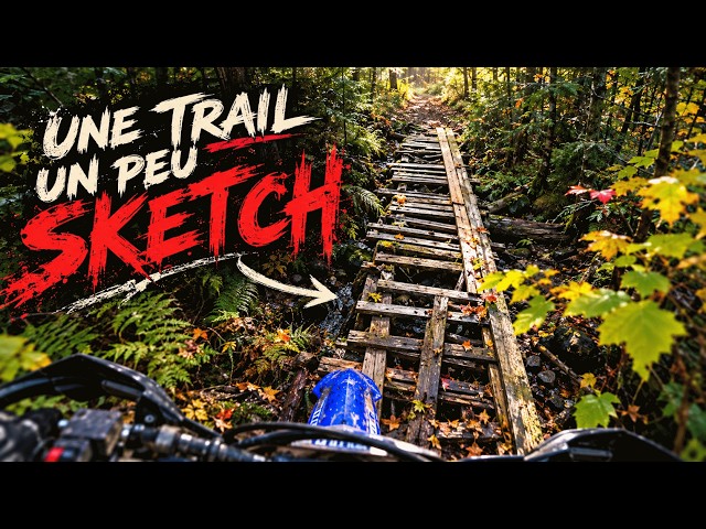 On explore des trails… ça devient un peu SKETCH 😅 | Enduro
