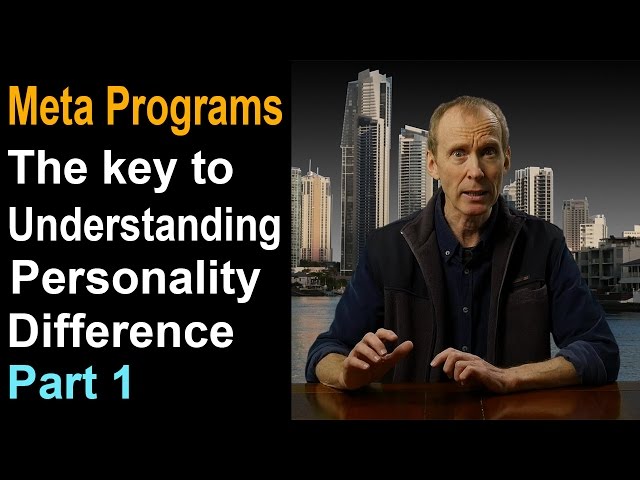 Learn NLP Meta Programs - personality type distinctions. (Part 1)
